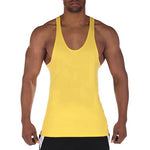 Carregue a imagem no visualizador da Galeria, Muscle Guys Running Vest Brand Bodybuilding Stringer Tank Tops Gym Fitness Clothing Summer Cotton Breathable Mens Casual Shirt  Amaijoin
