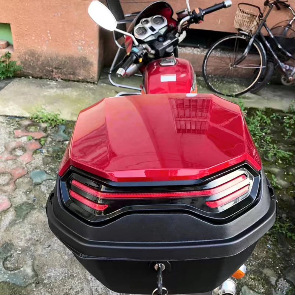 Personality Design Top Case for Motorcycle Large Capacity Sea Turtles Scooter Trunk Electric Bike Motor Case Tail Box for Helmet  Amaijoin