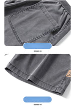 Carregue a imagem no visualizador da Galeria, Summer Soft Cosy Lyocell Fabric Men&#39;s Denim Shorts Thin Loose Pants Drawstring Elastic Waist Korea Casual Short Plus Size M-5XL  Amaijoin
