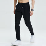 Carregue a imagem no visualizador da Galeria, Gym Fitness Trousers Men&#39;s Pencil Pants Tight Jogging Running Breathable Quick-Drying Ice Silk Sports Wind Casual Fashion Pants  Amaijoin
