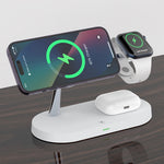 Carregue a imagem no visualizador da Galeria, 3 in 1 Wireless Charger For iPhone 12 13 14 15 Magsafe Charger Airpods Pro Apple Watch 9 8 7 6 QI Fast Charging Station  Amaijoin
