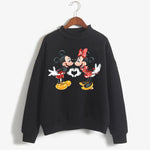 Carregue a imagem no visualizador da Galeria, Fashion Hoodies Turtleneck Minnie Kawaii Cartoon  Anime Sweatshirt Disney Mickey Mouse Hoodie Clothes Girl Boy Top Sweatshirts  Amaijoin
