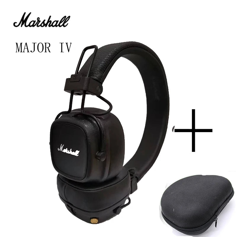 Original Marshall MAJOR IV Bluetooth  Headphones Wireless Earphones Deep Bass Foldable Sport Gaming Headset with Microphone  Amaijoin