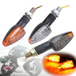 Load image into Gallery viewer, 2pcs 12V/24V Motorcycle Turn Signals Turn Signal Light 14LED Turn Signal Indicator Amber Light Blinker LED turn signal light  Amaijoin
