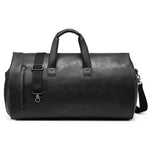 Carregue a imagem no visualizador da Galeria, Waterproof Traveling Suit Bag Men Women Business Suit Storage Handbag Soft PU Leather Crossbody Bag Large Capacity Duffel Bag  Amaijoin
