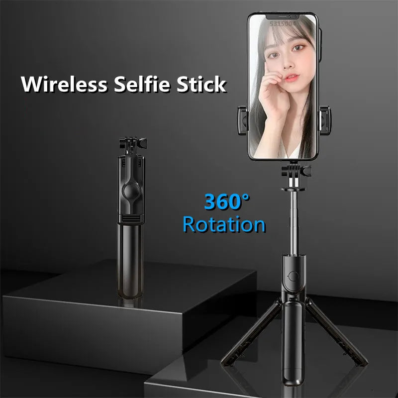 FANGTUOSI NEW Portable Bluetooth Wireless Selfie Stick Tripod With Bluetooth shutter For Huawei iPhone Xiaomi Smartphone  Amaijoin