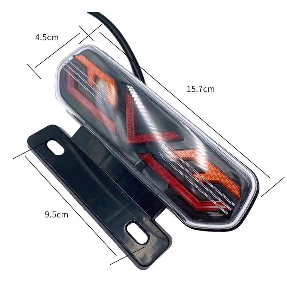 12V Motorcycle Rear Lights LED Motorcycle Brake Light ATV Tail Light Motorbike Stop Turn Signal Direction Indicator Blinker  Amaijoin