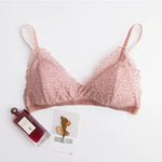 Carregue a imagem no visualizador da Galeria, Birdtree 100%Mulberry Silk Women Triangle Cups Bras Traceless 3/4 Cup Wire Free Thin Padding Sexy Lace Bra 2023 New P37627QC  Amaijoin
