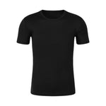 Carregue a imagem no visualizador da Galeria, Unisex T-shirt Fade-resistant Exquisite Edging Polyester Quick Dry Solid Color Pullover Top for Daily T-Shirt Men&#39;s Clothing  Amaijoin
