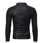 Carregue a imagem no visualizador da Galeria, 2024 Treesolo New Spring and Autumn Men&#39;s Jacket Fashion Trend Korean Slim Fit Casual Men&#39;s Leather Jacket Motorcycle Jacket  Amaijoin
