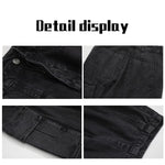 Load image into Gallery viewer, HOUZHOU Baggy Jeans Trousers Male Denim Pants Black Wide Leg Pants Men&#39;s Jeans Oversize Cargo Korean Streetwear Hip Hop Harajuku  Amaijoin
