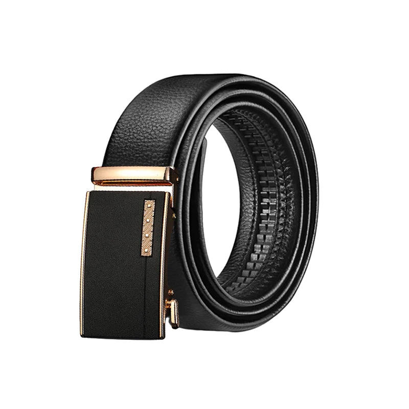 Famous men's belt, high-quality luxury leather belt, men's belt, alloy automatic buckle  Amaijoin