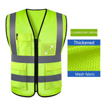 Carregue a imagem no visualizador da Galeria, Adjustable Reflective Security Vests High Visibility Reflective Safety Vest Traffic Night Outdoor For Running Cycling Sports  Amaijoin
