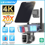 Carregue a imagem no visualizador da Galeria, LS VISION 4K Outdoor 4G WiFi Solar Camera 20XZoom PTZ Security-protection Color NightVision Auto Tracking Cctv Wireless Wifi Cam  Amaijoin
