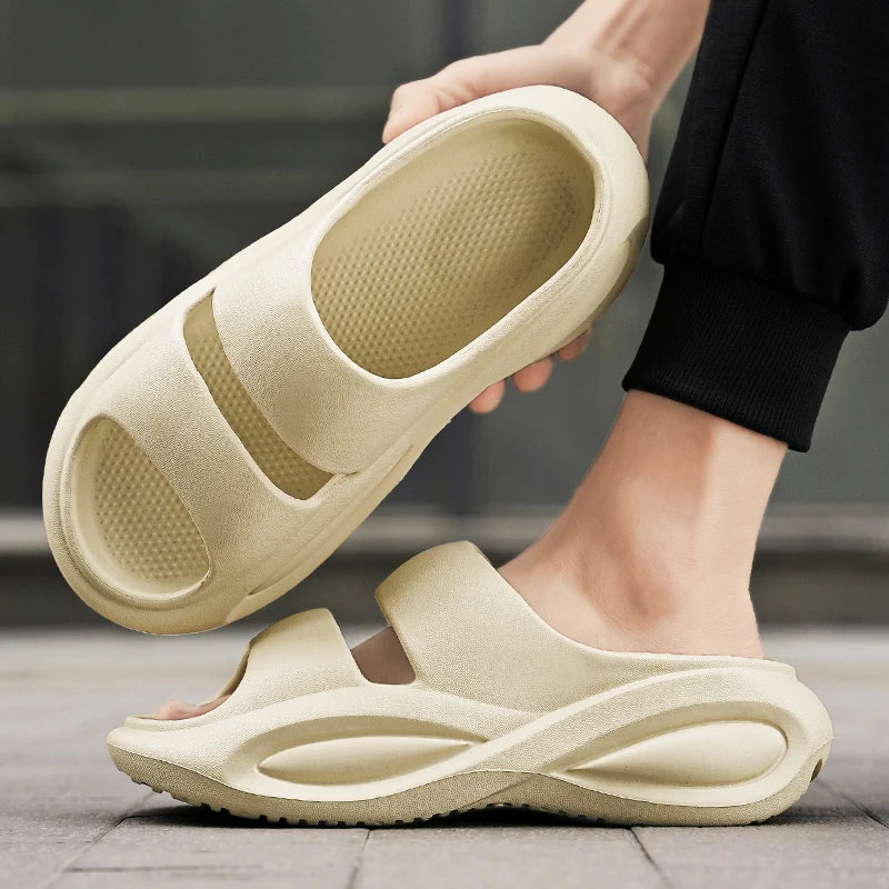 High Quality Summer Sandals For Men Outdoor Casual Beach Soft Comfortable New Style Man's Slippers Explosive Style Couple Sandal  Amaijoin