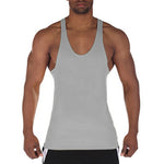 Carregue a imagem no visualizador da Galeria, Muscle Guys Running Vest Brand Bodybuilding Stringer Tank Tops Gym Fitness Clothing Summer Cotton Breathable Mens Casual Shirt  Amaijoin
