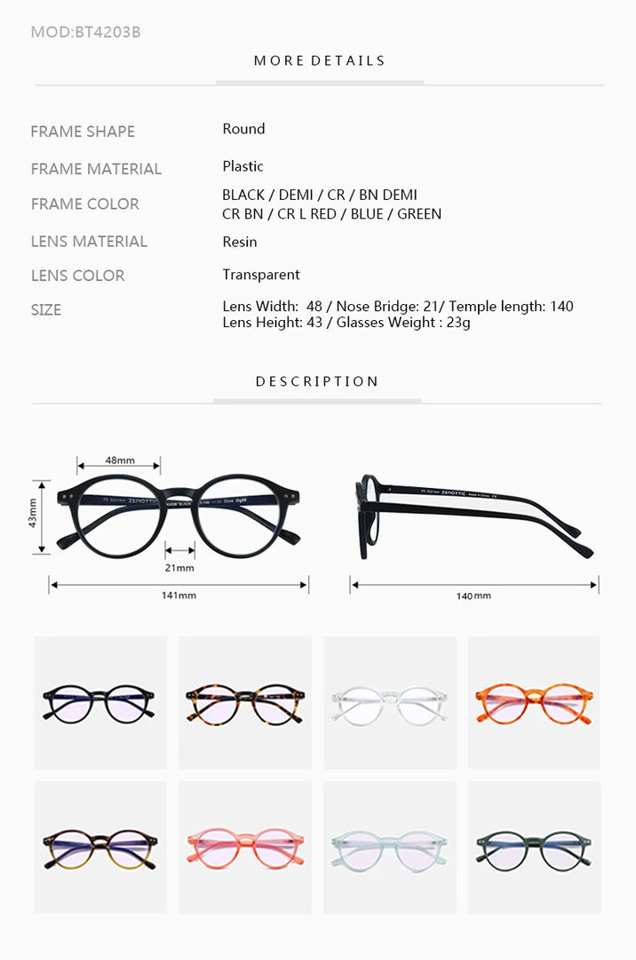 ZENOTTIC  Anti Blue Light Blocking Reading Glasses Women Men Anti-Glare Presbyopic Computer Eyeglasses Diopter from +0 to +4.0  Amaijoin