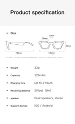 Carregue a imagem no visualizador da Galeria, Xiaomi Smart Glasses Wireless Bluetooth 5.0 Sunglasses Outdoor Smart Sport Hands-Free Calling Calling Music Anti-Blue Eyeglasses  Amaijoin
