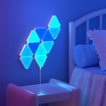 Load image into Gallery viewer, LED Triangular Quantum Lamp RGB Wall Lamp Smart Pickup Rhythm Background Light For Bedroom Bedside Night Light Office Decoration  Amaijoin
