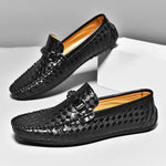 Load image into Gallery viewer, Men Shoes Leather Slip on Mens Moccasins Breathable Italian Casual Shoes Luxury Brand Loafers Men Driving Shoes Zapatos Hombre  Amaijoin
