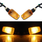 Carregue a imagem no visualizador da Galeria, 2Pcs Universal Motorcycle Turn Signal Indicator Light Turning Indicators Signal Light Blinkers Amber Motorcycle Accessories  Amaijoin
