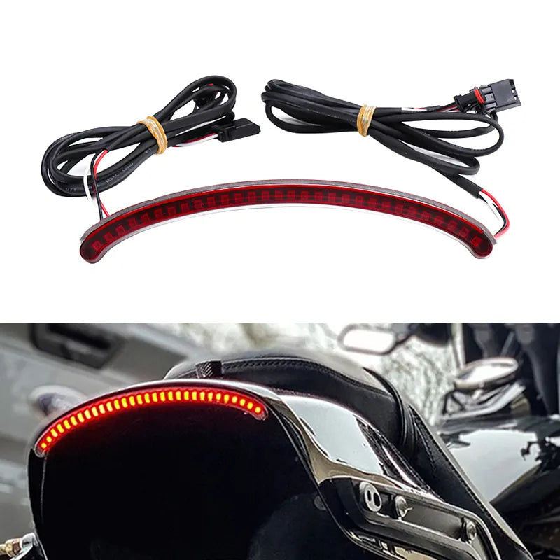 Motorcycle Rear Fender LED Taillight Turn Signal Assembly Running Light For Harley Softail Fat Bob FXFBS 114 FXFB 107 2018-up  Amaijoin