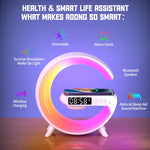 Carregue a imagem no visualizador da Galeria, Multifunction Wireless Charger Pad Stand Speaker RGB TF Night Light 15W Fast Charging Station for iPhone Samsung Xiaomi Huawei  Amaijoin
