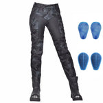 Carregue a imagem no visualizador da Galeria, Camo Dual Spring Summer Riding Collection Women Moto Pants Classic Denim Motorcycle Female Pants Motocicleta Elastic Fit Jeans  Amaijoin
