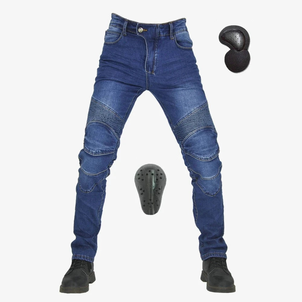 Men Jeans Men Motorcycle Pants Motorcycle Jeans Protective Gear Riding Touring Motorbike Trousers With Hip and Knee Gears  Amaijoin