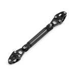 Carregue a imagem no visualizador da Galeria, Carbon Fiber Style Motorcycle Balance Bar 7/8&quot; 22mm Universal Cross Bar Length Adjustable Handlebar Extender Lever Accessories  Amaijoin
