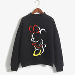 Carregue a imagem no visualizador da Galeria, Fashion Hoodies Turtleneck Minnie Kawaii Cartoon  Anime Sweatshirt Disney Mickey Mouse Hoodie Clothes Girl Boy Top Sweatshirts  Amaijoin
