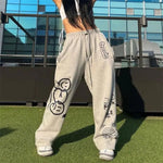 Load image into Gallery viewer, Gray Sweatpants for Women 2023 Autumn New Baggy Fashion Oversize Sports Pants Streetwear Jogger Trousers Female  Amaijoin
