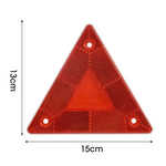 Carregue a imagem no visualizador da Galeria, 2/1Pcs Triangle Warning Reflective Strips Vehicle Stop Warning Sign Red Safety Reflector for Trailer RV Board Truck Plate Light  Amaijoin
