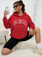 Carregue a imagem no visualizador da Galeria, Los Angeles Art Letter Design Women Streetwear American Style Fashion Sweatshirt Autumn Hip Hop Female Hoodies Casual Fleece Top  Amaijoin
