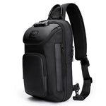 Carregue a imagem no visualizador da Galeria, Brand Large Capacity Men Oxford Waterproof Multifunction Shoulder Bag Crossbody Bag Messenger Chest Sling Travel Pack for Male  Amaijoin
