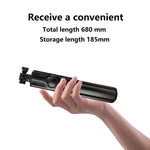 Carregue a imagem no visualizador da Galeria, FANGTUOSI NEW Portable Bluetooth Wireless Selfie Stick Tripod With Bluetooth shutter For Huawei iPhone Xiaomi Smartphone  Amaijoin
