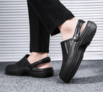 Carregue a imagem no visualizador da Galeria, Men&#39;s Summer Sandals Non-slip Heighten Youth Trend Platform Wear-Resistant Fashion Massage Comfortable Round Toe Summer Main  Amaijoin
