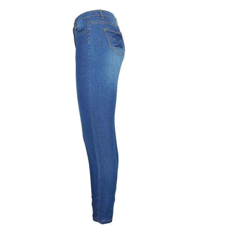 Calça em Algodão Denim Slim Tee  Amaijoin