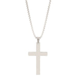 Carregue a imagem no visualizador da Galeria, 316L Stainless Steel Cross Necklace For Men Chain Necklaces Punk Gold Silver Black Color Cross Pendant Necklace  Jewelry  Amaijoin
