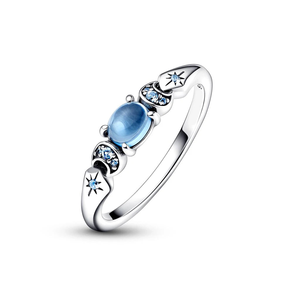 New 925 Silver Pandora Princess Jasmine Ring For Women Trendy Jewelry Birthday Mother's Day Jewelry Gift  Amaijoin