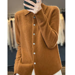 Carregue a imagem no visualizador da Galeria, 2023 Autumn and Winter Women&#39;s cardigan Women&#39;s cashmere sweater Women&#39;s sweater Fashion cardigan Women&#39;s coat  Amaijoin
