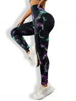 Carregue a imagem no visualizador da Galeria, New 3D Print Tie Dye Sports Pants Women Seamless  Leggings High Waist Fitness Push Up Leggings Gym Clothing Workout Tights  Amaijoin
