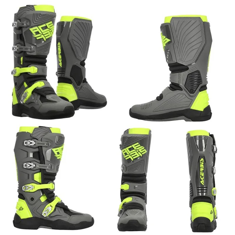 Italian Acerbis Active Axle Off-road Boots Double Shaft Anti-fall Pulling Shoes Racing Men  Amaijoin