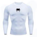 Load image into Gallery viewer, Men O-Neck Compression Shirt Gym MMA Long or Short Sleeve T-shirt Men&#39;s Fitness Bodybuilding Clothes Rashguard Sports Top Tees  Amaijoin
