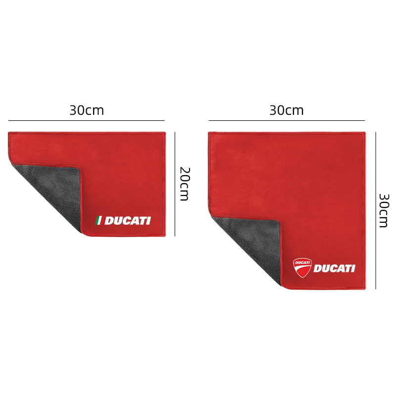 Motorcycle Wash Towel Microfiber Suede Cleaning Rag Cloth For Ducati Hypermotard 950 939 821 796 SP 1100 2007-2020  Amaijoin