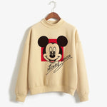 Carregue a imagem no visualizador da Galeria, Sweatshirts Turtleneck Minnie Kawaii Cartoon  Anime Sweatshirt Disney Mickey Mouse Hoodie Clothes Girl Boy Top Hoodies  Amaijoin
