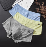 Carregue a imagem no visualizador da Galeria, Cotton short boxer briefs for men Low waist U raised pouch briefs  Amaijoin
