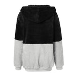 Carregue a imagem no visualizador da Galeria, Women&#39;s pullover Women&#39;s Color Blocking Hooded Stitched Long Sleeve Zipper Plush Sweatshirts  Amaijoin
