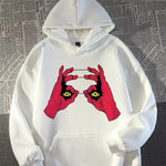 Carregue a imagem no visualizador da Galeria, Funny Anime Graphic Printed Hoodies For Men Hip Hop Fashion Hoody Sweatshirts Loose Fleece Y2K Streetwear Hoodie Tracksuit  Amaijoin
