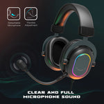 Load image into Gallery viewer, Fifine Dynamic RGB Gaming Headset with Mic Over-Ear Headphones 7.1 Surround Sound PC PS4 PS5 3 EQ Options Game Movie Music  Amaijoin
